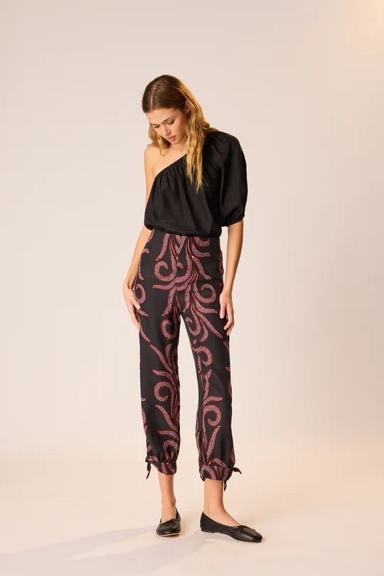 Natalie Martin Erin Top in Black Silk