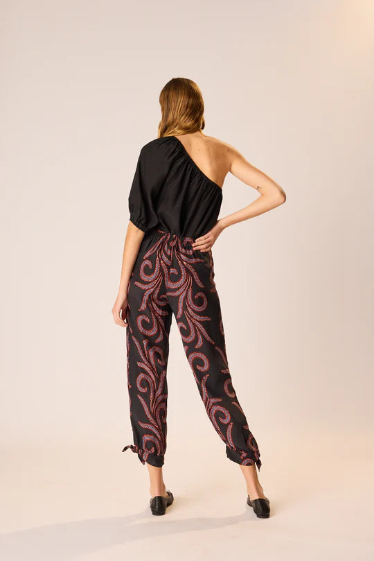 Natalie Martin Erin Top in Black Silk