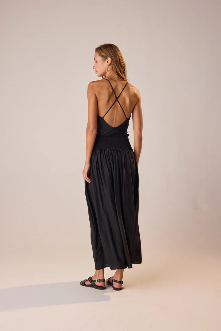 Natalie Martin Bella Skirt in Black Silk