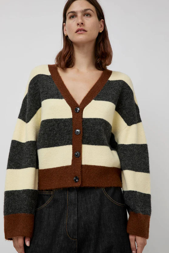 No. 6 Gabriel Cardigan in Stripe Combo