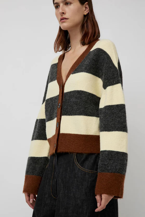 No. 6 Gabriel Cardigan in Stripe Combo