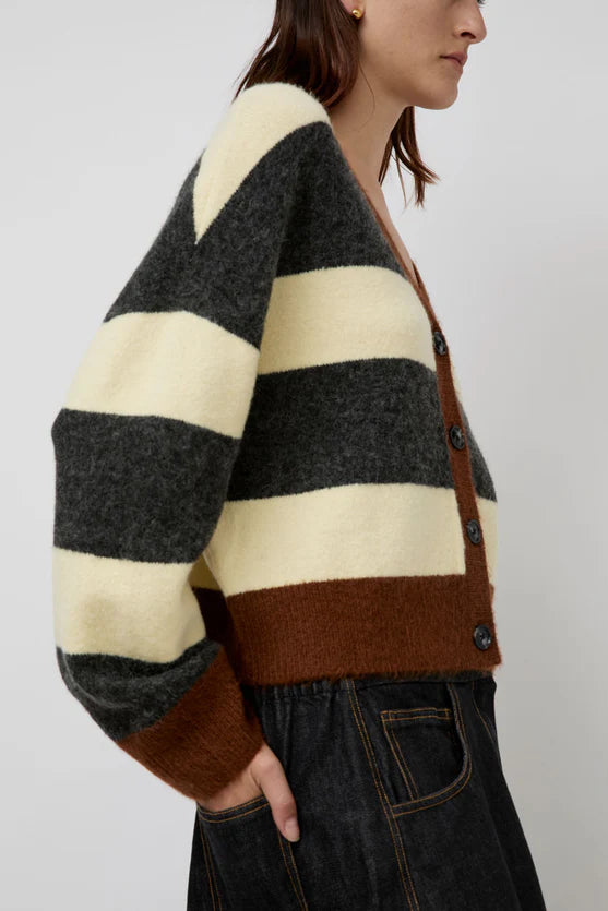 No. 6 Gabriel Cardigan in Stripe Combo