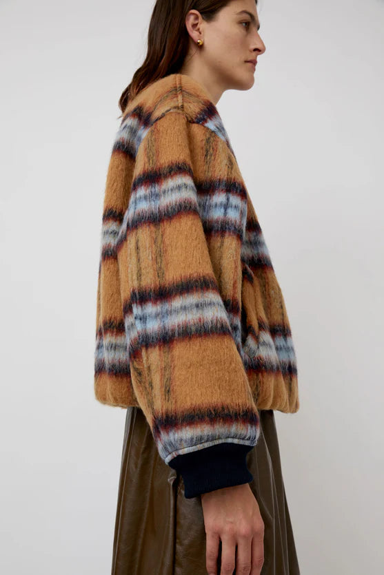 No. 6 Dover Jacket in Camel Plaid