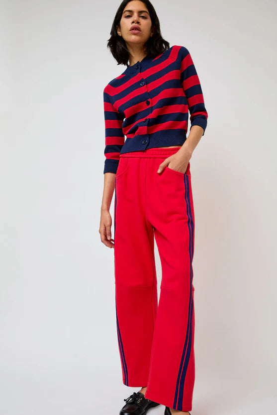 No. 6 Colette Cardi in Navy and Red Stripe