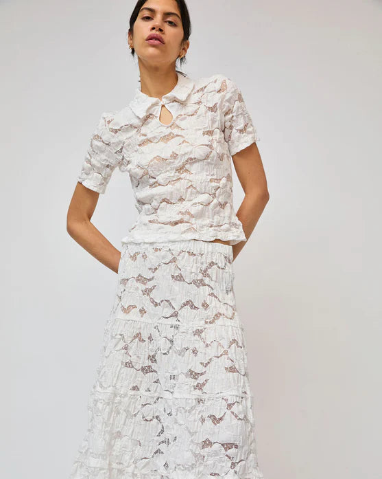 No. 6 Keren Skirt in White