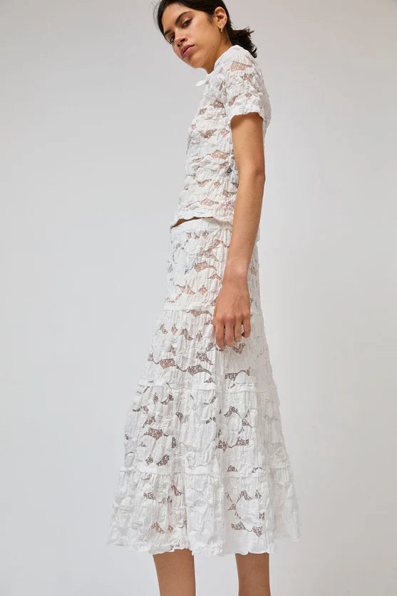 No. 6 Keren Skirt in White