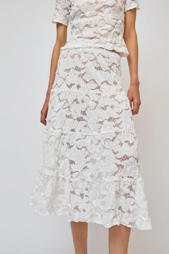 No. 6 Keren Skirt in White