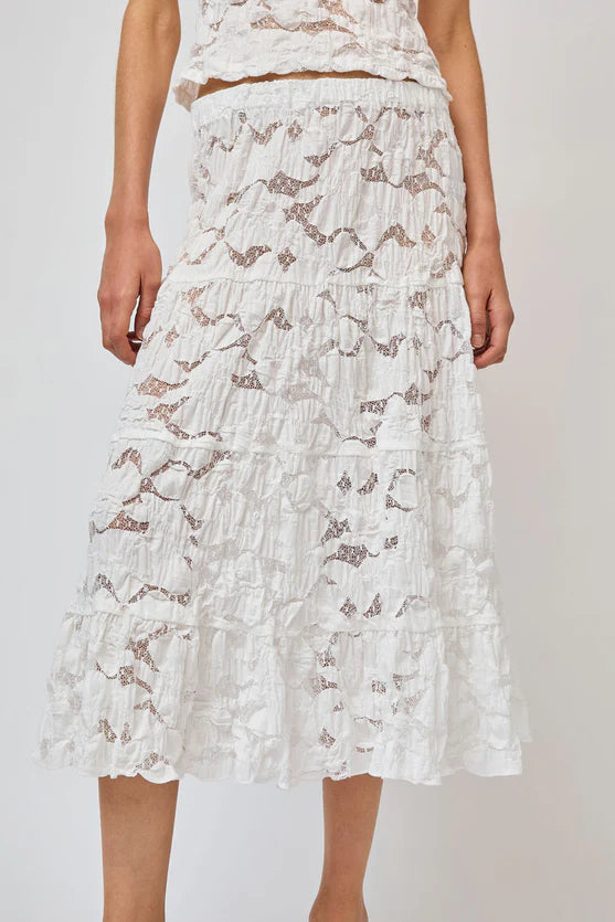 No. 6 Keren Skirt in White