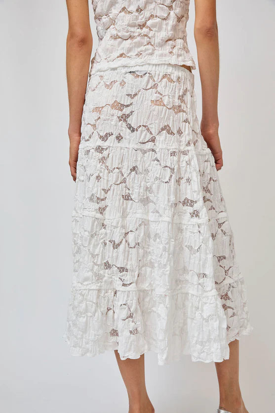 No. 6 Keren Skirt in White