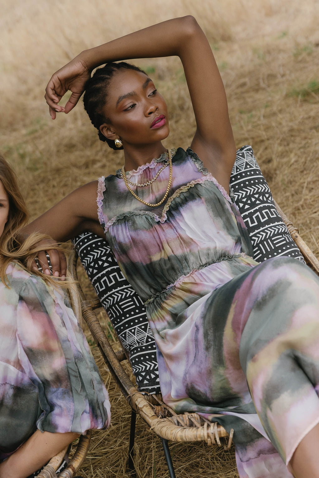 Caballero Naima Dress in Rose Grass Haze