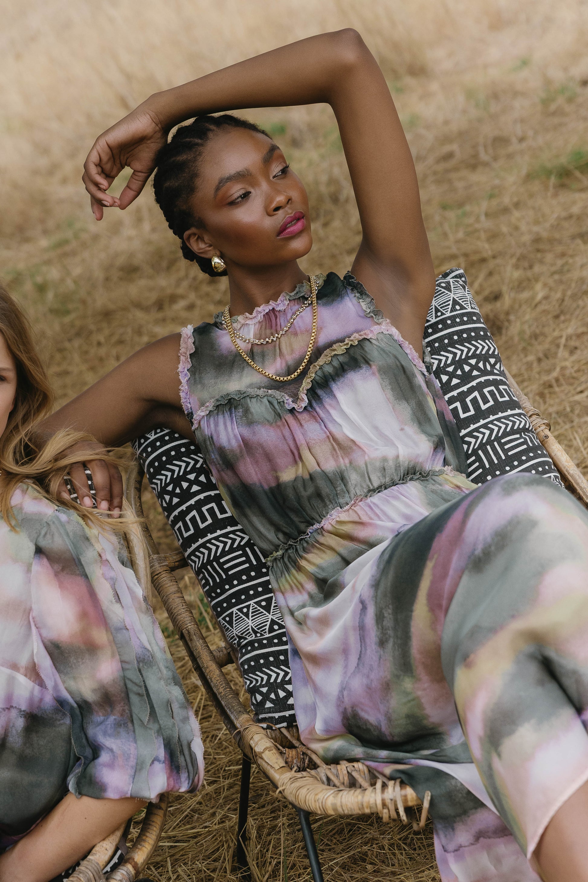 Caballero Naima Dress in Rose Grass Haze