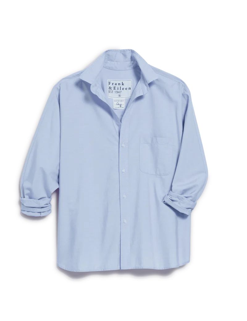 Frank & Eileen Oona Button-Up Shirt in French Blue