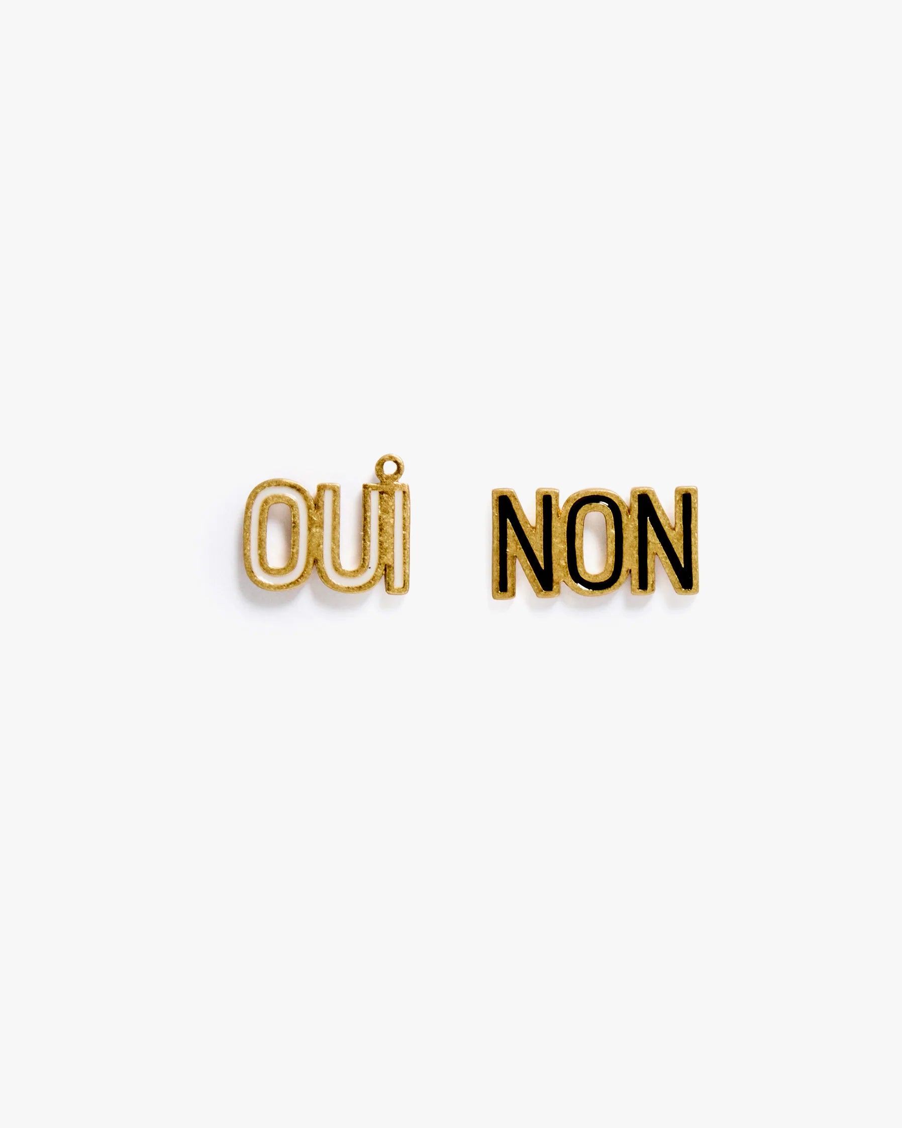 Clare V. Oui Non Stud Earrings