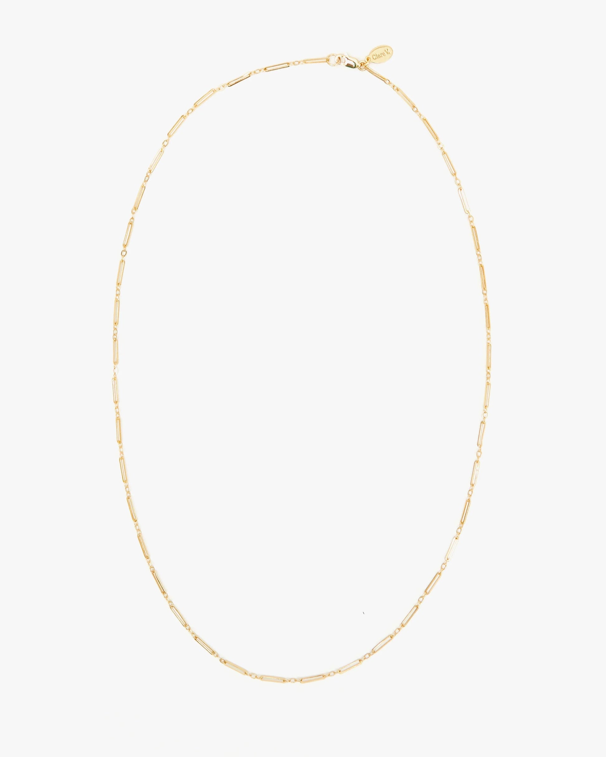 Clare V. Paperclip Chain Necklace