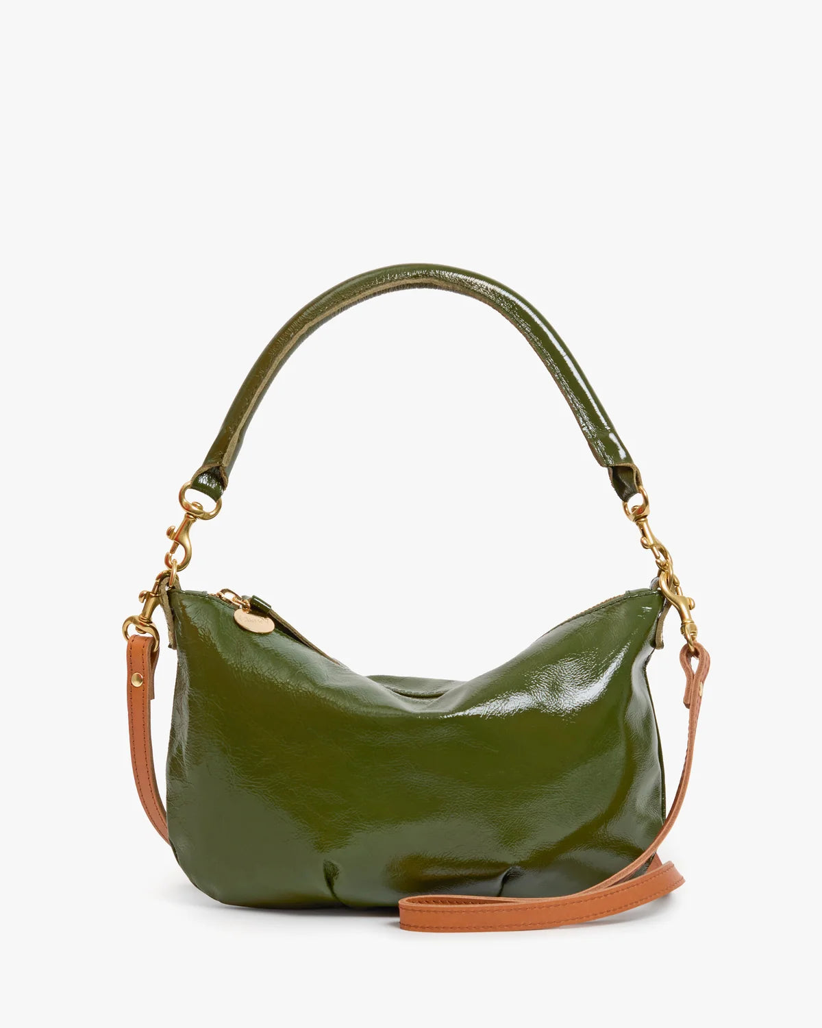 Clare V. Petit Moyen Messenger Crinkle Patent in Army