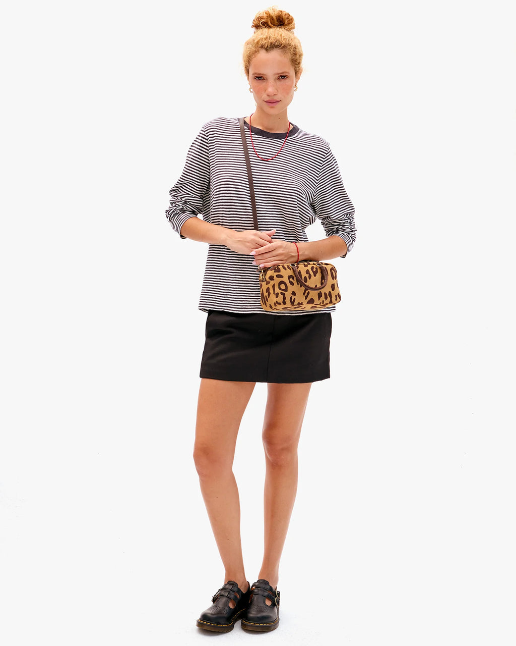 Clare V. Petite Claudine Pablo Cat Suede