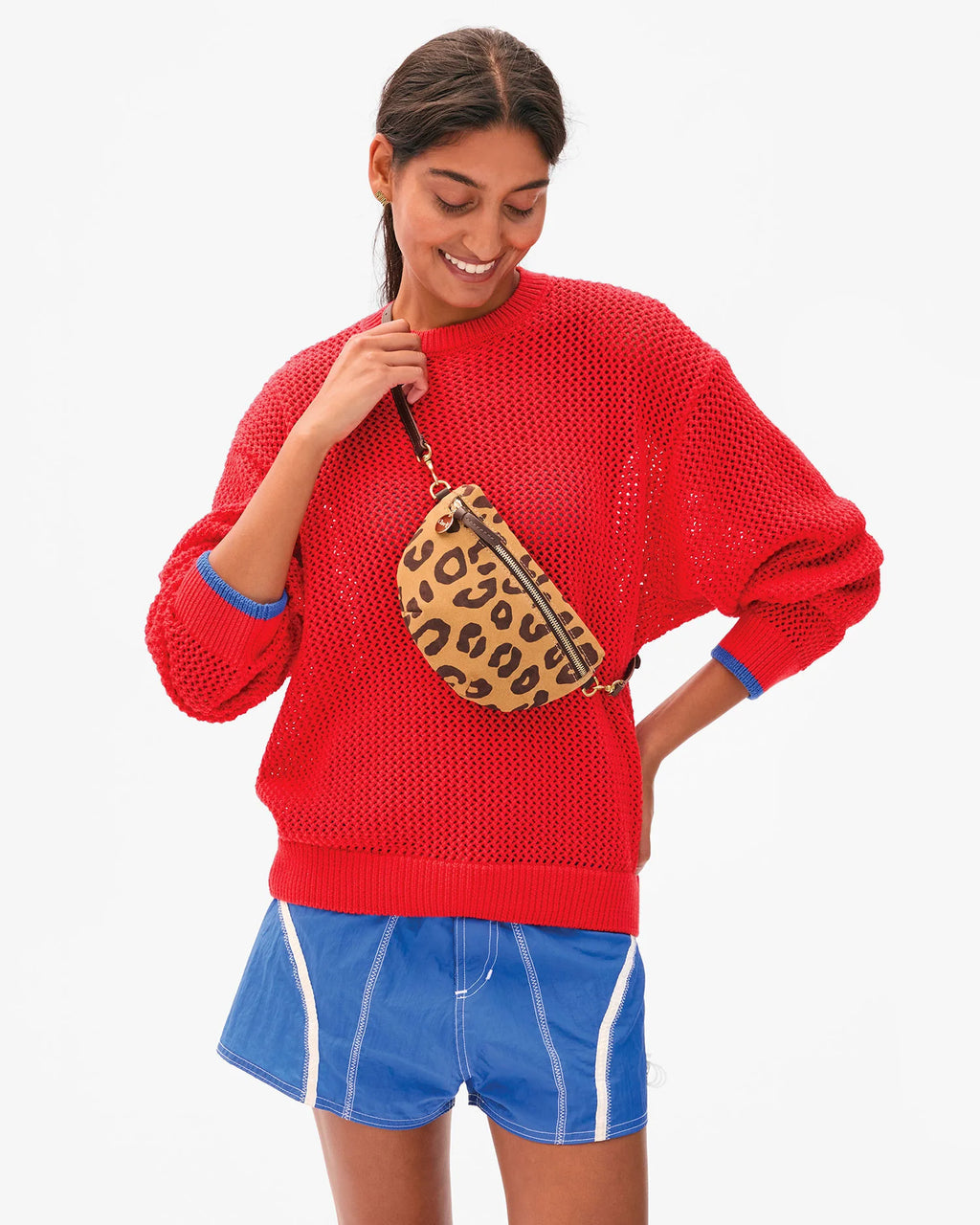 Clare V. Petite Fanny Pablo Cat Suede