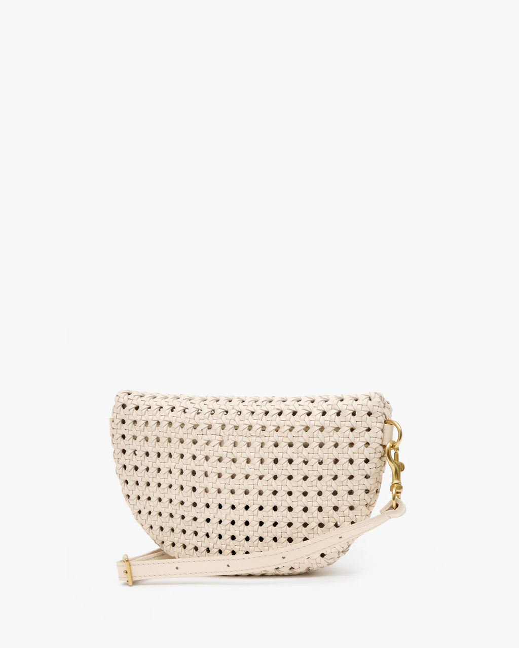 Clare V. Petite Fanny Rattan in Cream