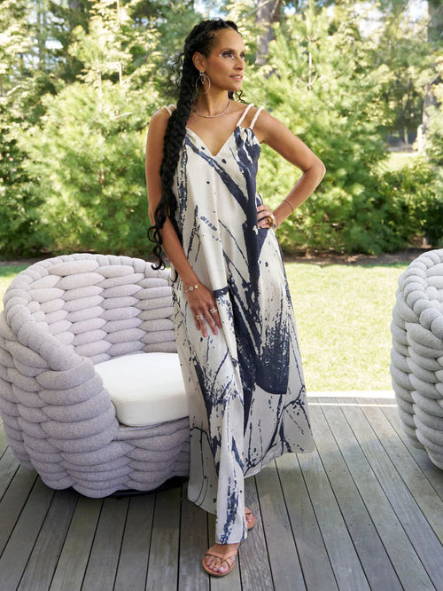 DIARRABLU Jwana Dress in Castle Hill Noir