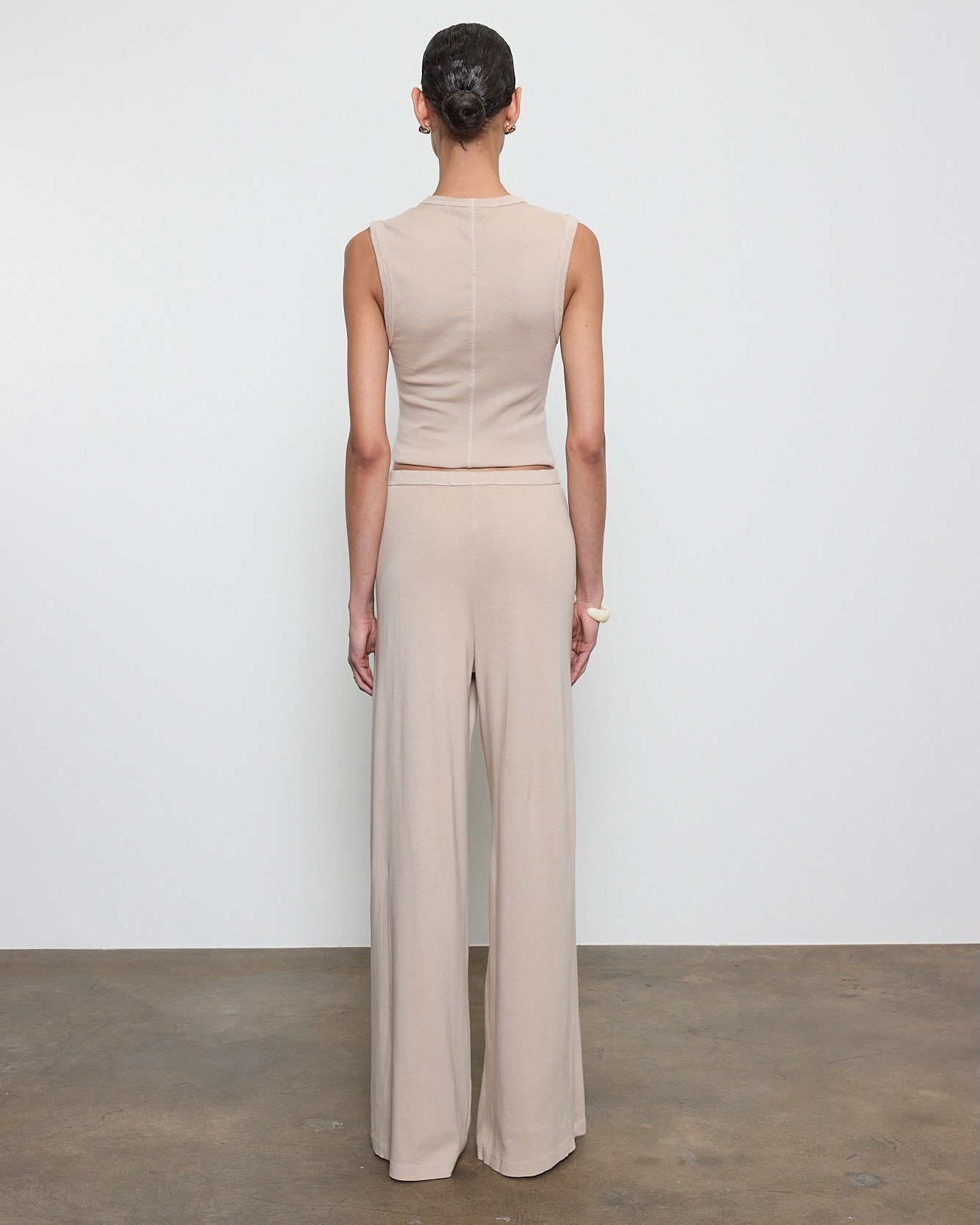 Enza Costa New Classic Sleeveless in Stone