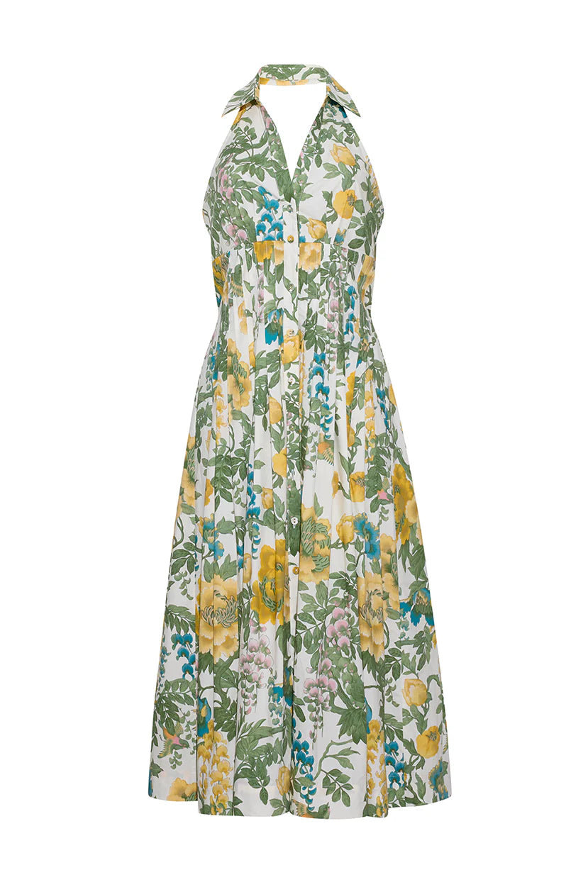 Cara Cara Rashida Dress in Flora Meadow Ivory