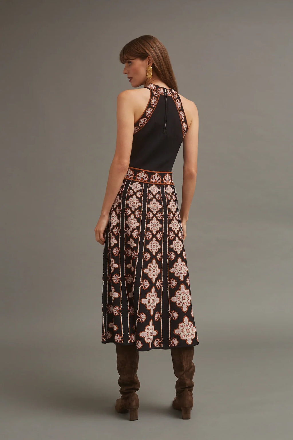 Cara Cara Sandrinna Dress in Vintage Scarf Black