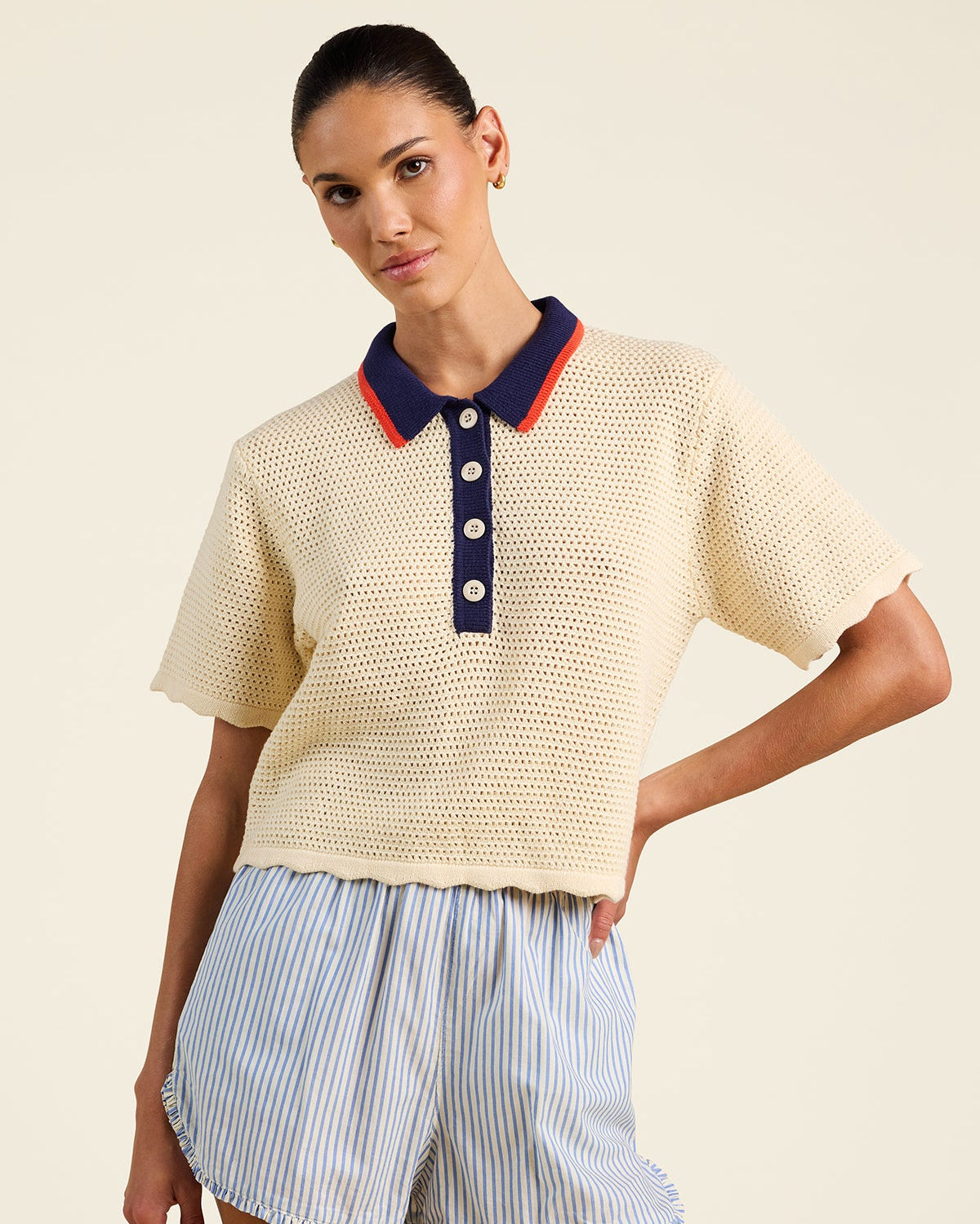 Trovata Amalia Polo in Antique White