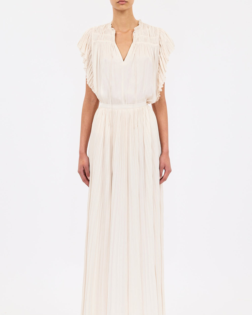 Ulla Johnson Agosta Flutter Sleeve Top