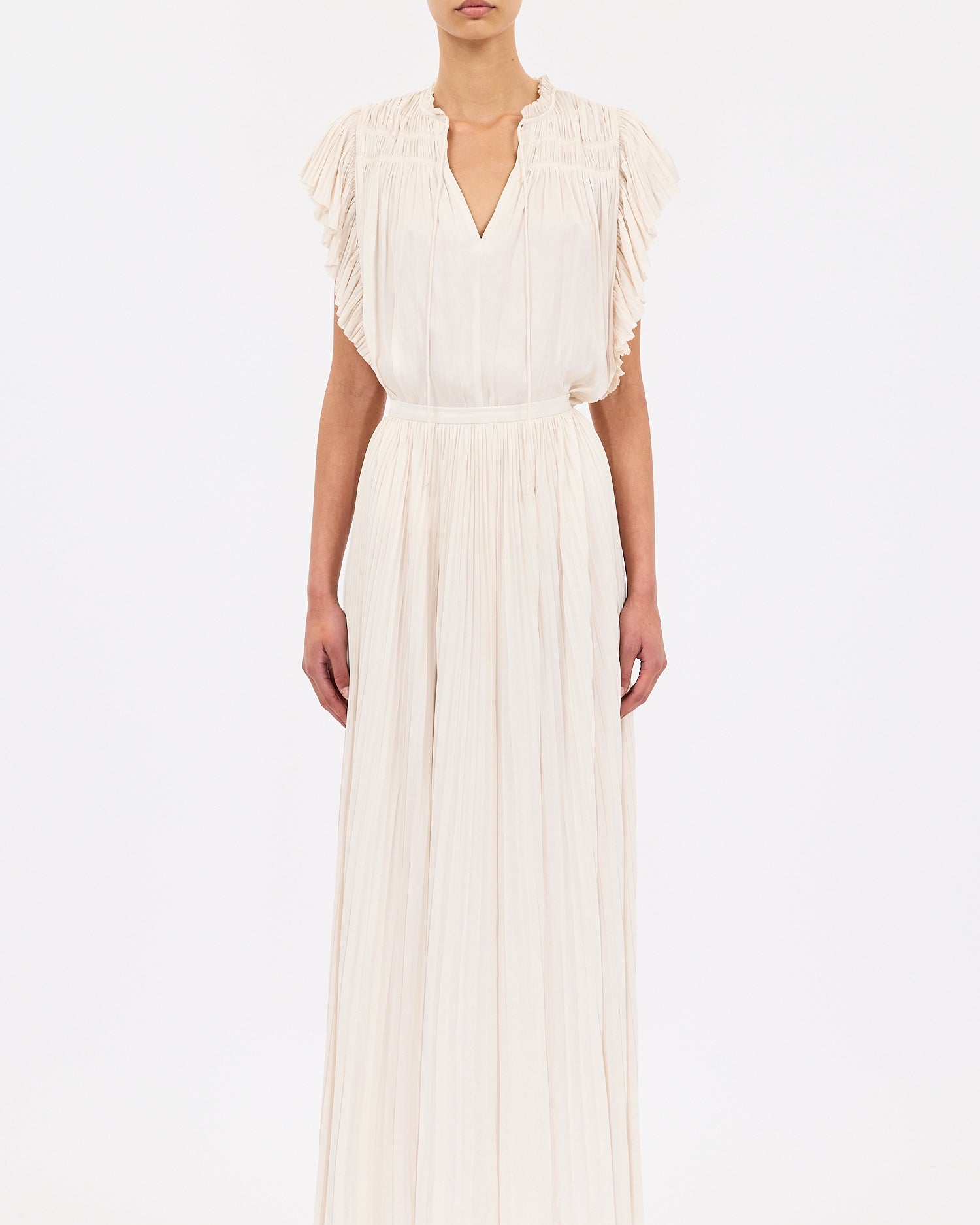 Ulla Johnson Agosta Flutter Sleeve Top