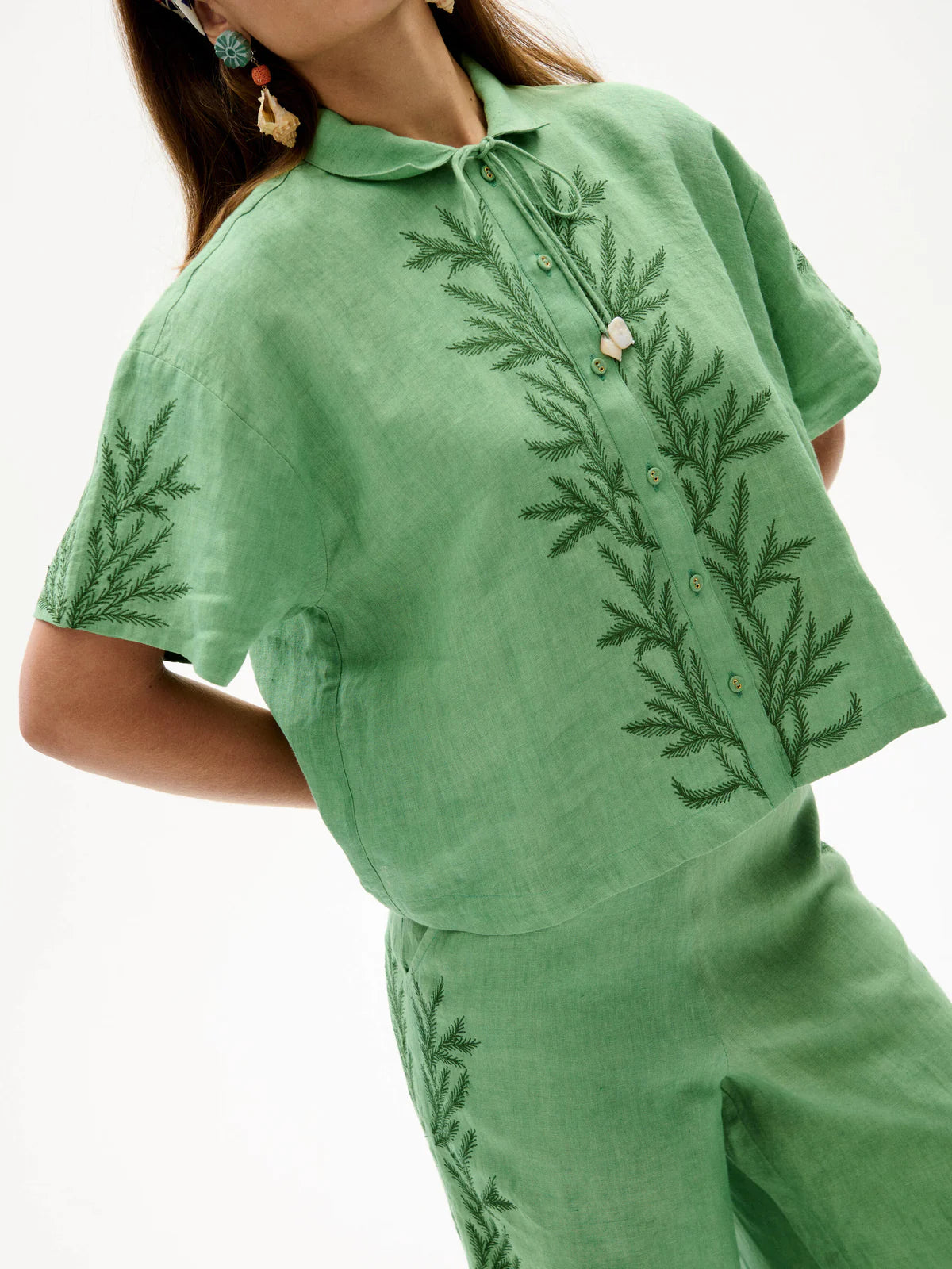 Carolina K Kimono Shirt in Mint