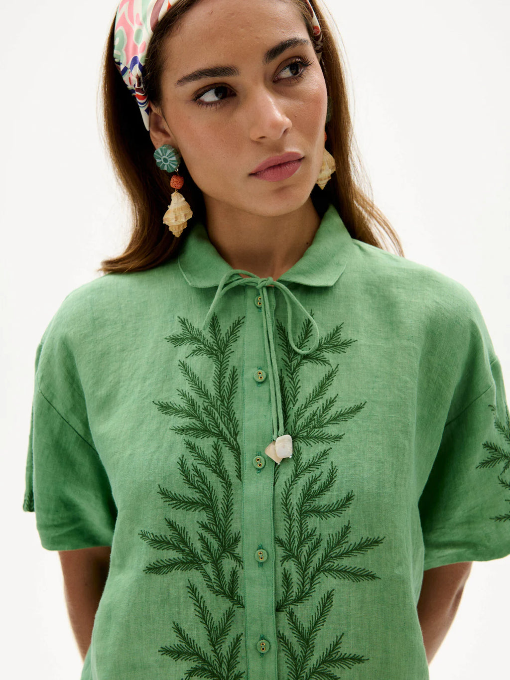 Carolina K Kimono Shirt in Mint