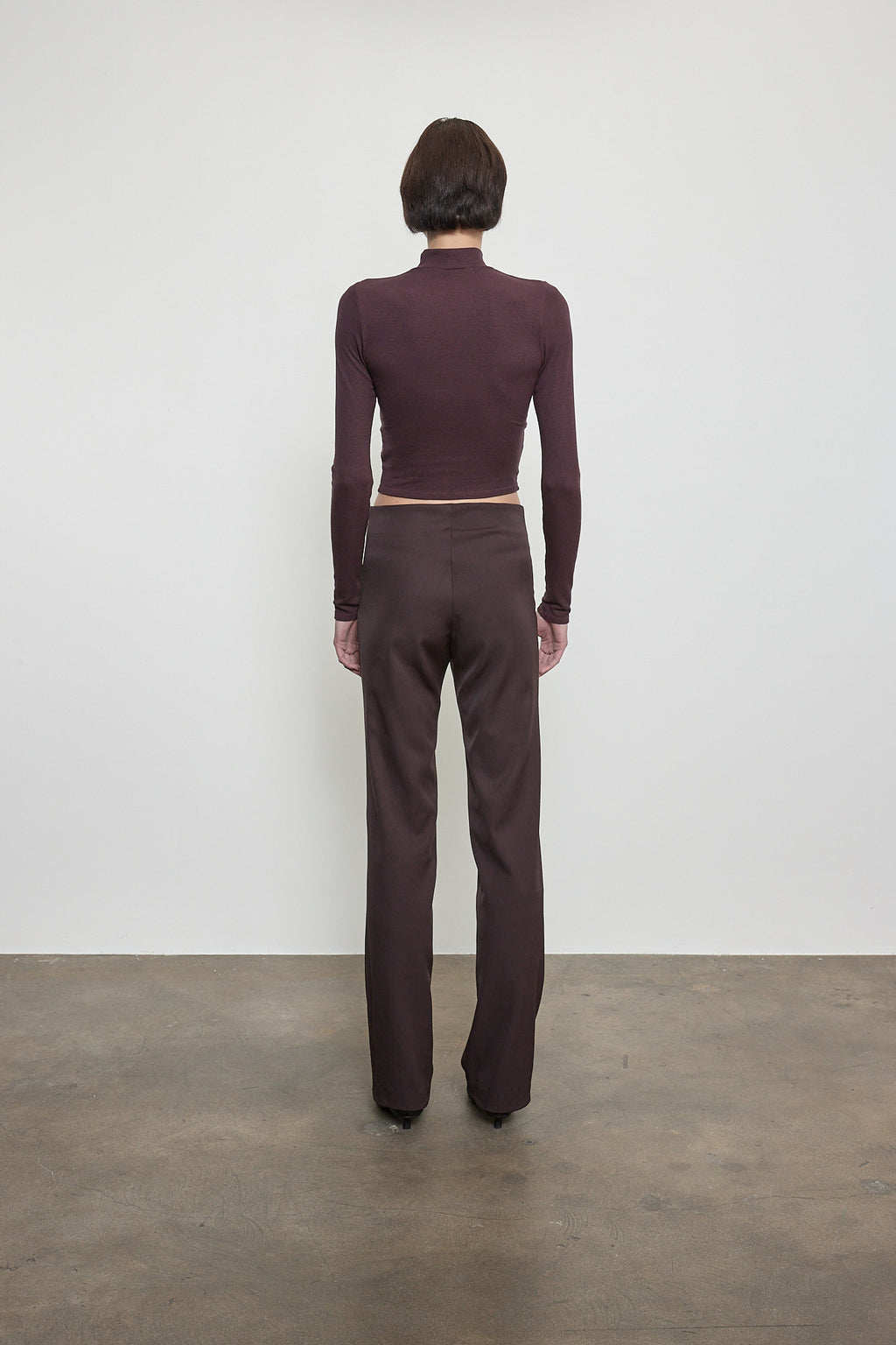 Enza Costa The Foundation Pant in Aubergine