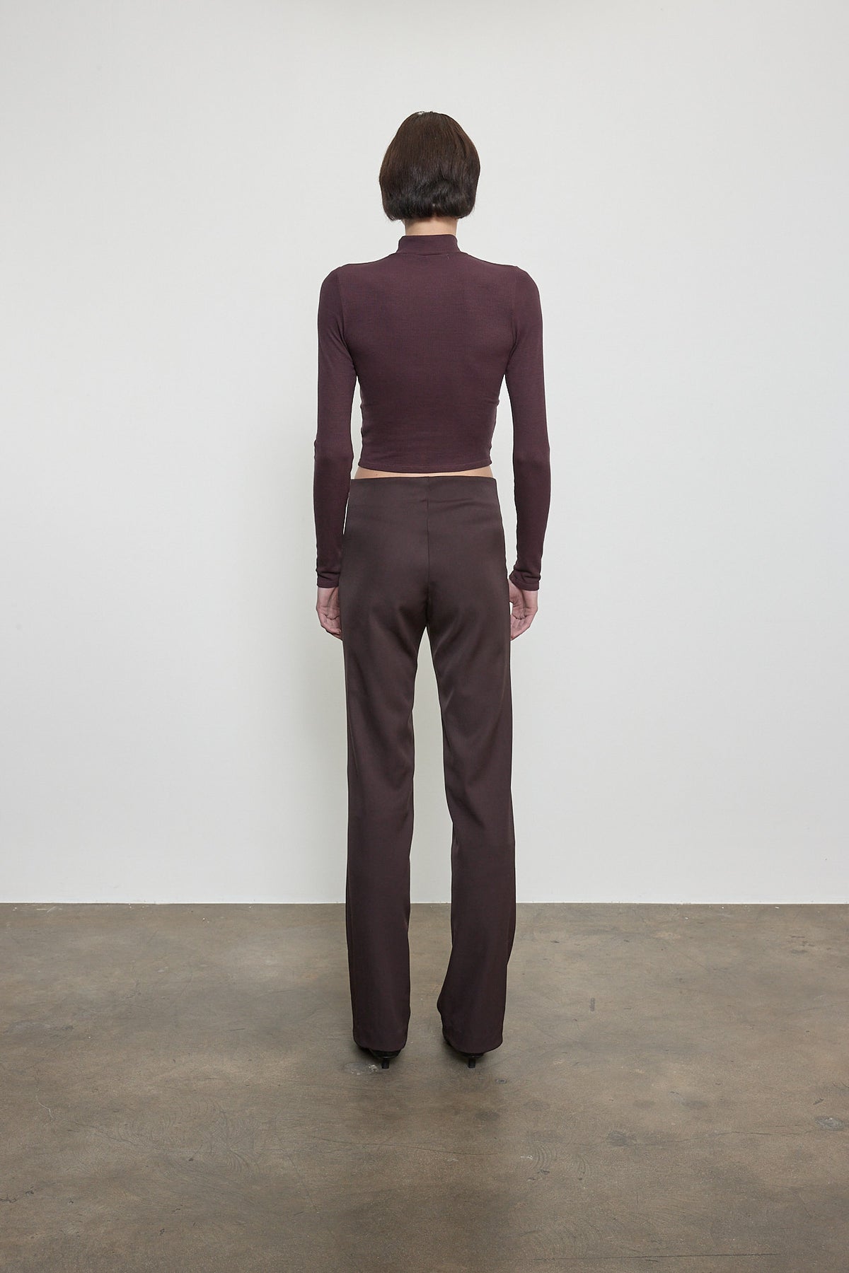 Enza Costa The Foundation Pant in Aubergine