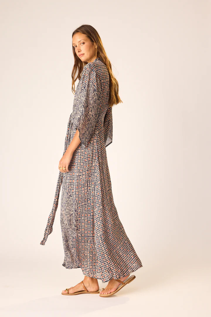 Natalie Martin Sarah Dress in Delphi Ink