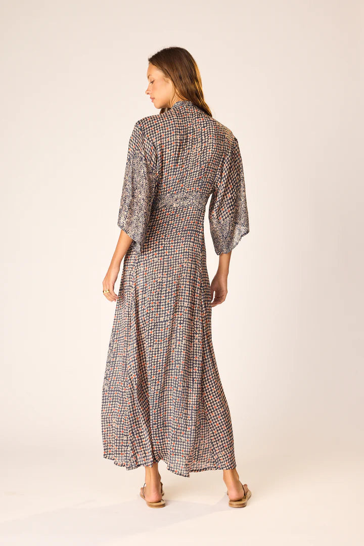 Natalie Martin Sarah Dress in Delphi Ink