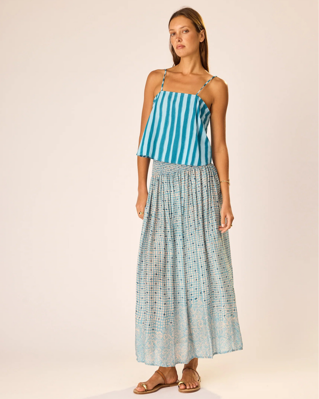Natalie Martin Bella Skirt in Delphi Sky