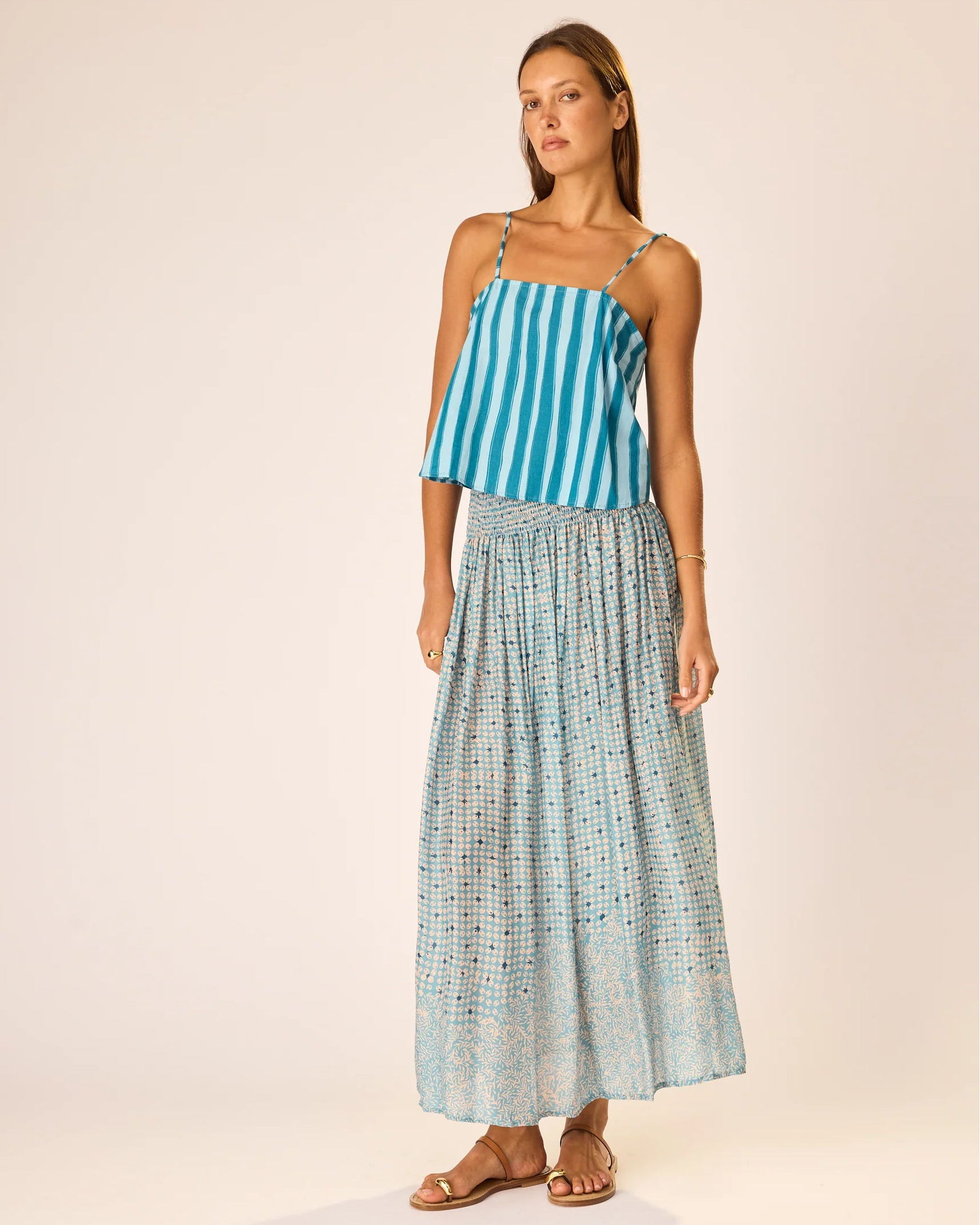 Natalie Martin Bella Skirt in Delphi Sky