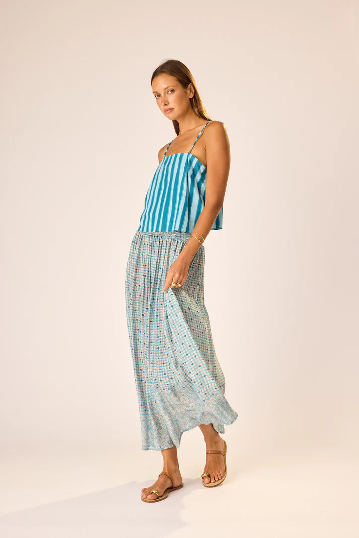 Natalie Martin Bella Skirt in Delphi Sky