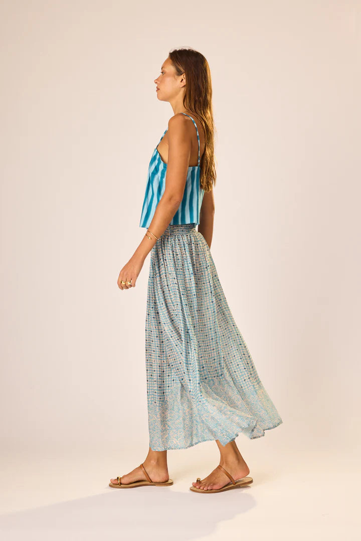 Natalie Martin Bella Skirt in Delphi Sky