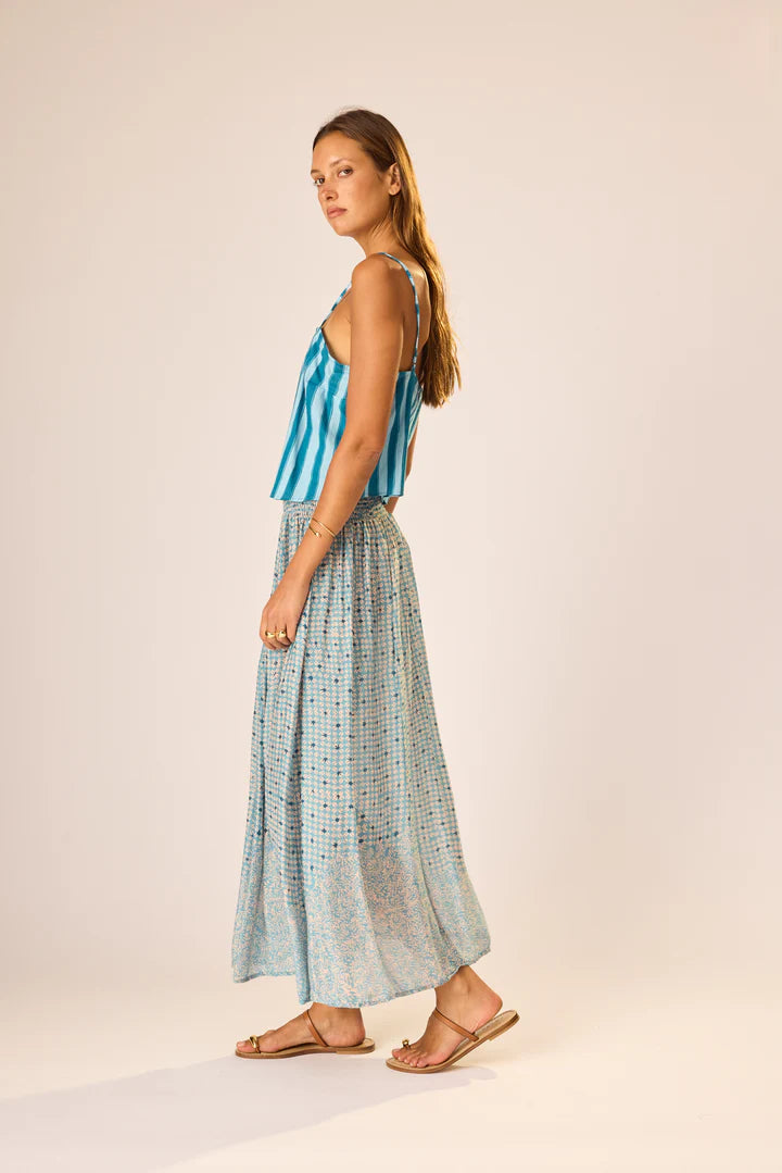 Natalie Martin Bella Skirt in Delphi Sky