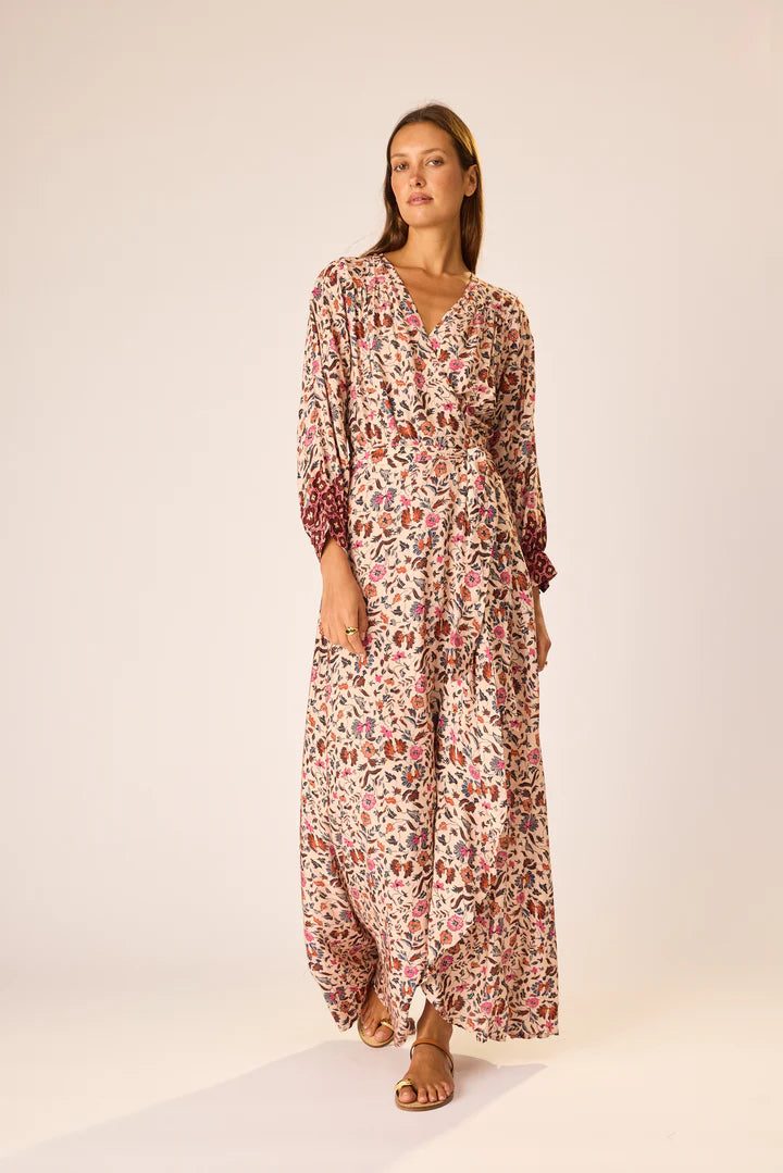 Natalie Martin Kate Long Sleeve Dress in Wildflower Spice