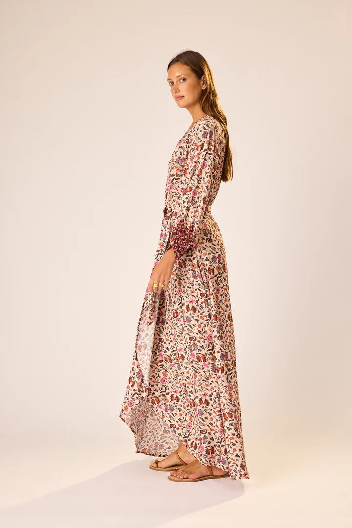 Natalie Martin Kate Long Sleeve Dress in Wildflower Spice