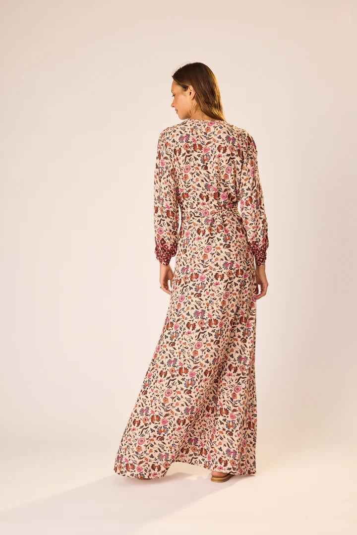 Natalie Martin Kate Long Sleeve Dress in Wildflower Spice