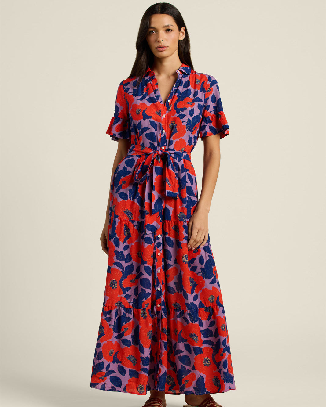 Trovata Martine Dress in Poinciana Floral