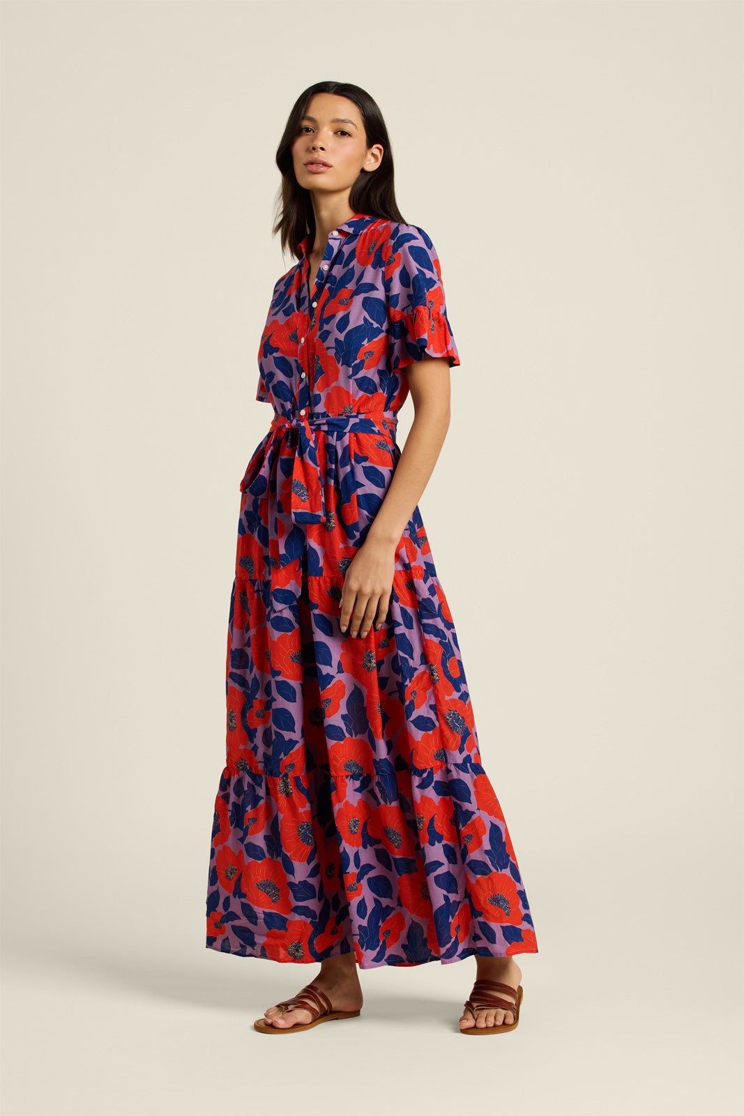 Trovata Martine Dress in Poinciana Floral