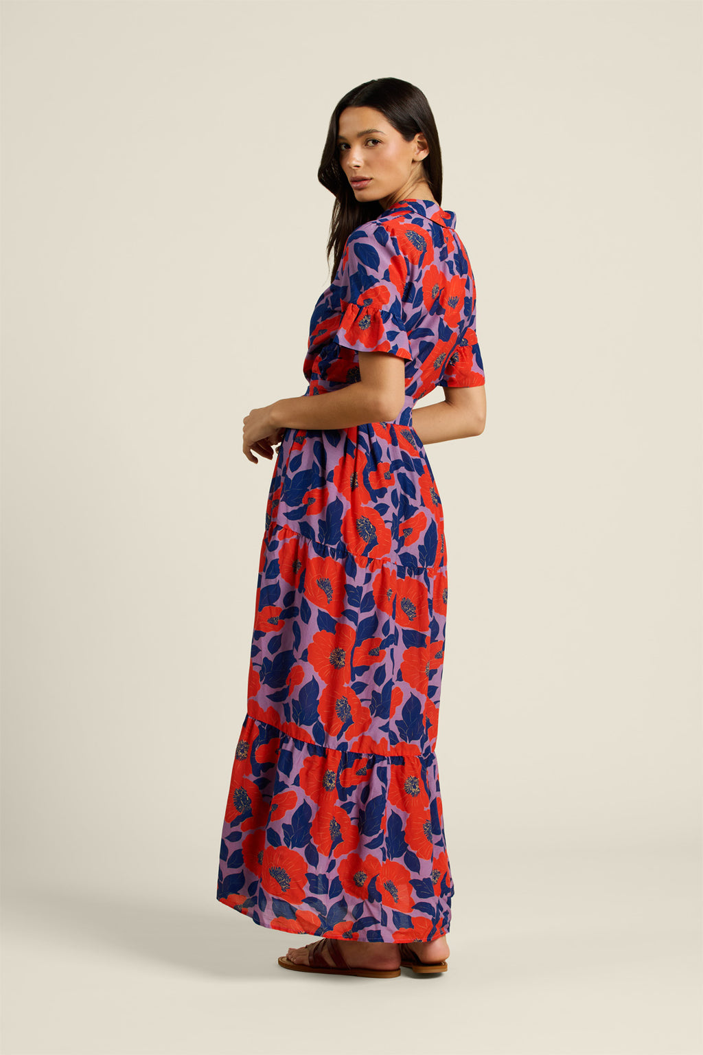 Trovata Martine Dress in Poinciana Floral