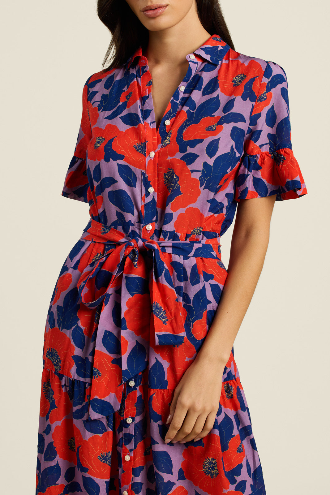 Trovata Martine Dress in Poinciana Floral