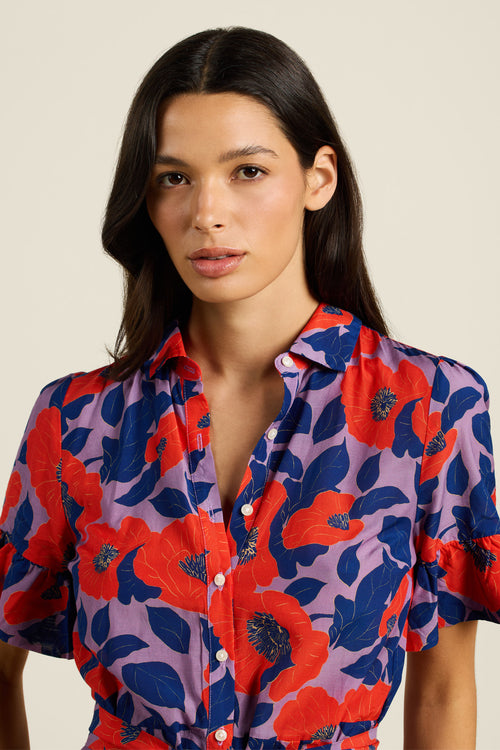 Trovata Martine Dress in Poinciana Floral