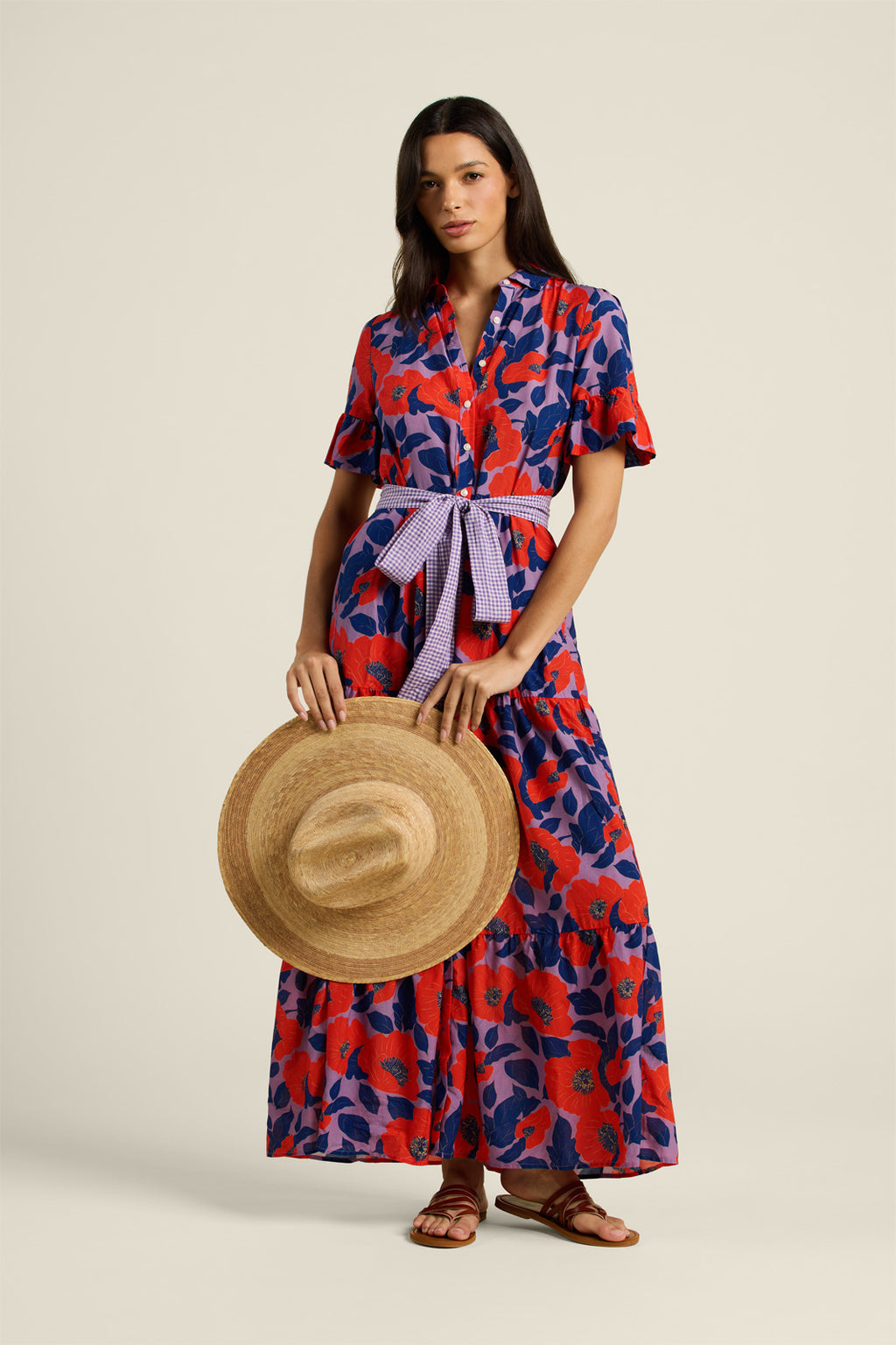 Trovata Martine Dress in Poinciana Floral