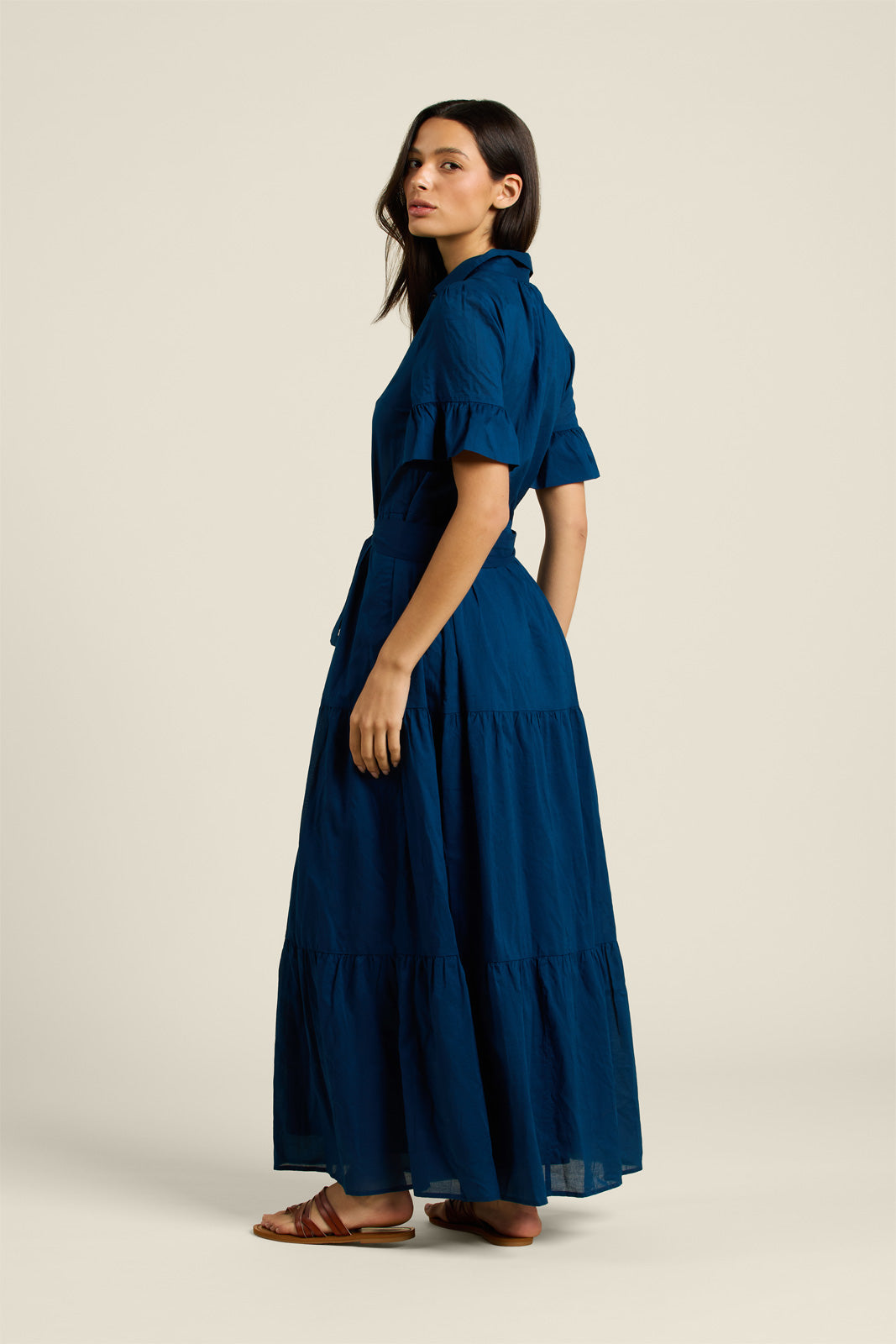 Trovata Martine Dress in Laguna Navy